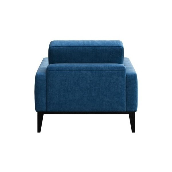 Mėlynas fotelis su medinėmis kojomis MESONICA Musso Tufted-image-1