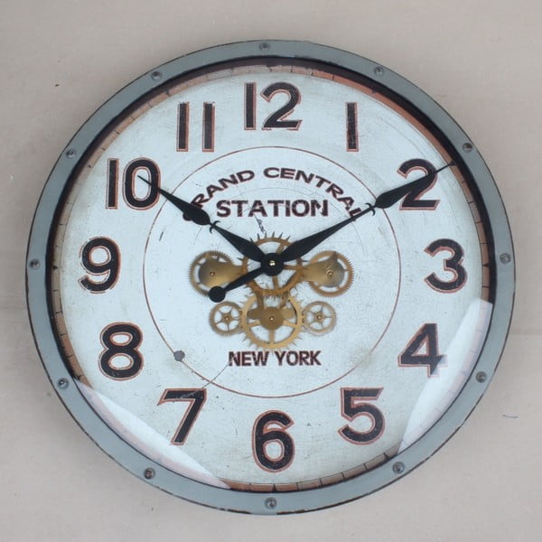 "Dakls Station" metalinis sieninis laikrodis