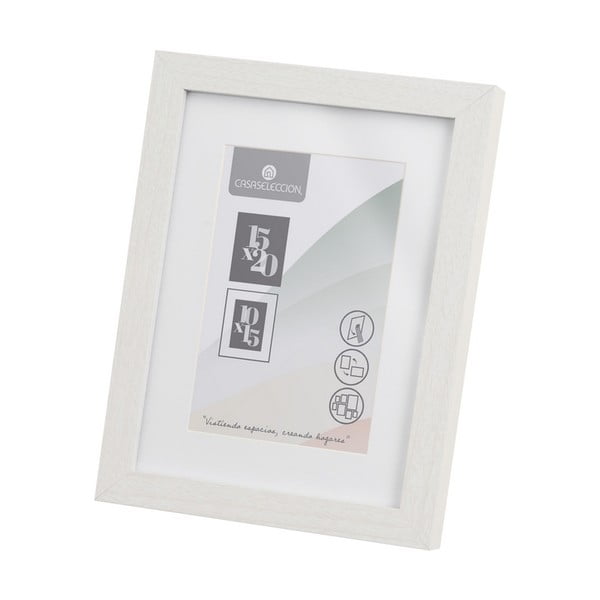 Baltos spalvos pastatomas/pakabinamas rėmas 17,5x22,5 cm Sencillo – Casa Selección