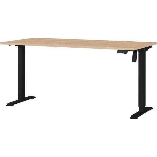 Elektra reguliuojamas aukštis reguliuojamas darbo stalas su ąžuolo dekoro stalviršiu 80x160 cm Boras – Germania