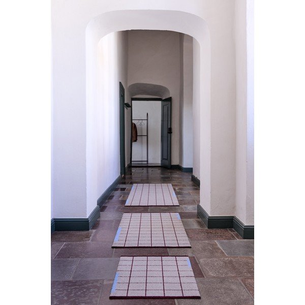 Bordo spalvos/pilkos spalvos kilimas 70x150 cm Network – Mette Ditmer Denmark-image-1