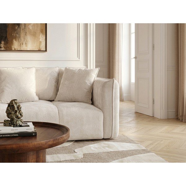 Baltos spalvos sofa iš šenilinio audinio Harlem – Bobochic Paris-image-2