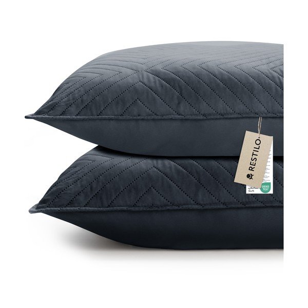 Iš mikropluošto dekoratyviniai pagalvių užvalkalai 2 vnt. 45x45 cm Softa – Restilo