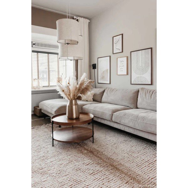 Iš medvilnės kilimas raudonos plytų spalvos/smėlio spalvos 140x200 cm Duetto Toffee – Lorena Canals-image-4