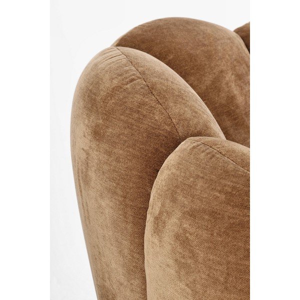 Rudos spalvos krėslas Tulip – Bizzotto-image-1