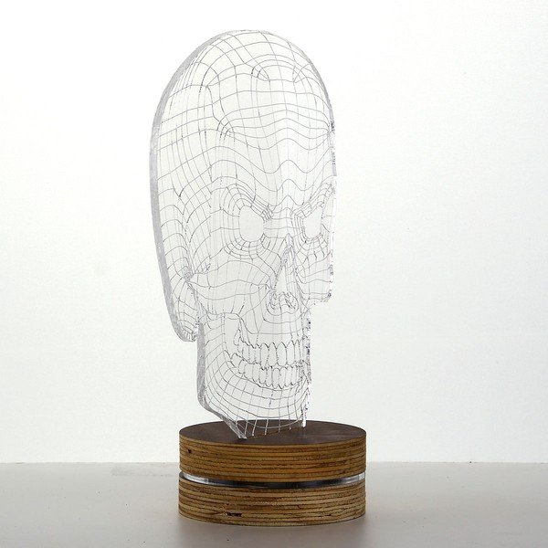3D stalinis šviestuvas Bad Skull-image-1