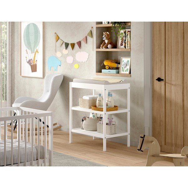 Baltos spalvos iš buko masyvo vystymo stalas Dino – Vipack-image-1