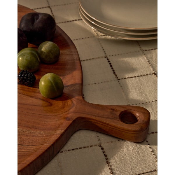 Serviravimui iš medienos pjaustymo lentelė ø 50 cm Eitene – Kave Home-image-2