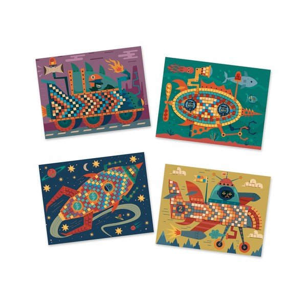 Spalvinga mozaika "Djeco Machines in motion
