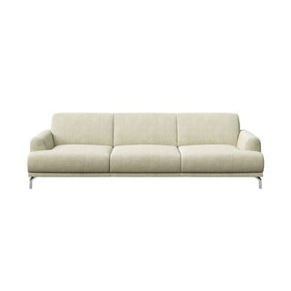 Šviesios smėlio spalvos sofa MESONICA Puzo, 240 cm