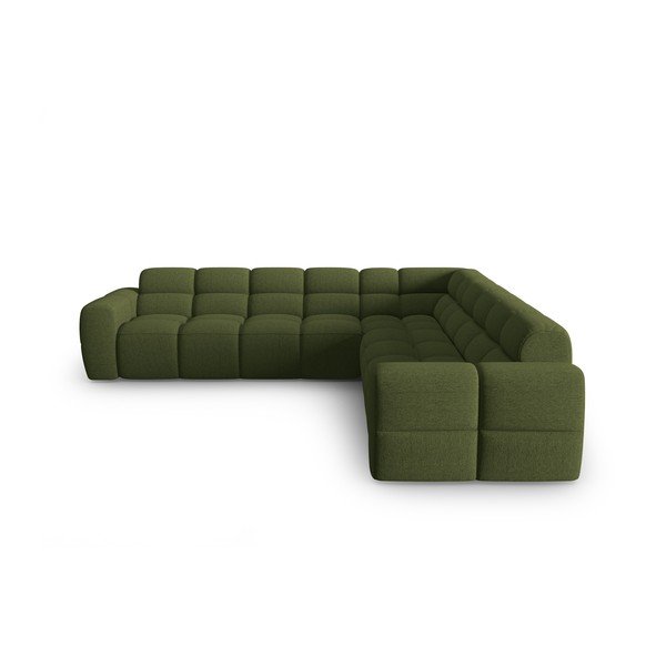Kampinė sofa žalios spalvos Lisa – Micadoni Home-image-2