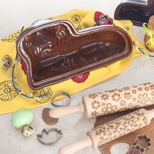 Iš keramikos kepimo forma velykiniam avynėliui 10x34 cm Beránek – Orion-image-1