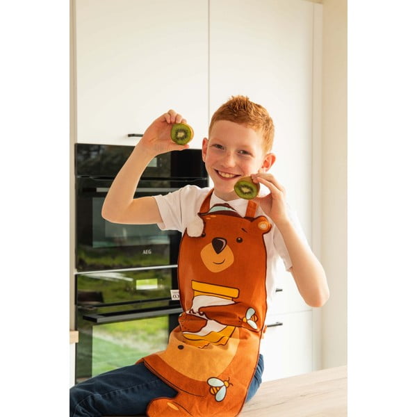 Vaikiška prijuostė iš perdirbtos medvilnės Honey - Tiseco Home Studio-image-1