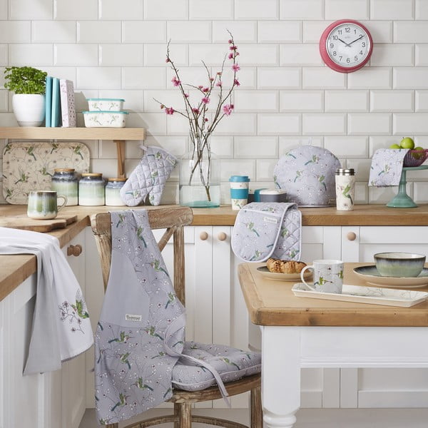 Rankšluostėlių, prijuostės ir puodų laikiklio rinkinys 5 vnt. Hummingbirds – Cooksmart ®-image-1