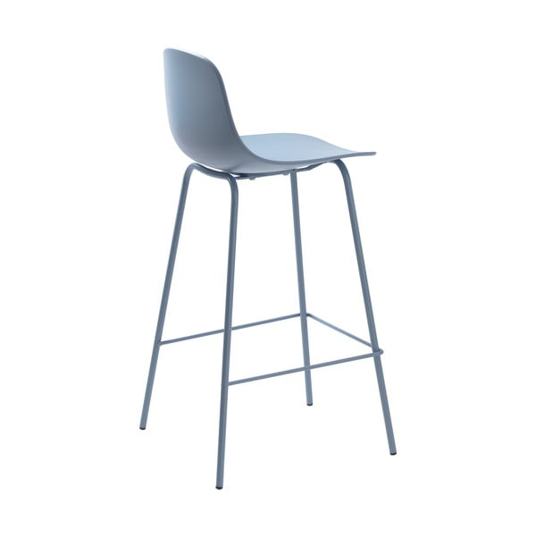 Šviesiai mėlynos spalvos iš plastiko baro taburetė (sėdynės aukštis 67,5 cm) Whitby – Unique Furniture-image-4