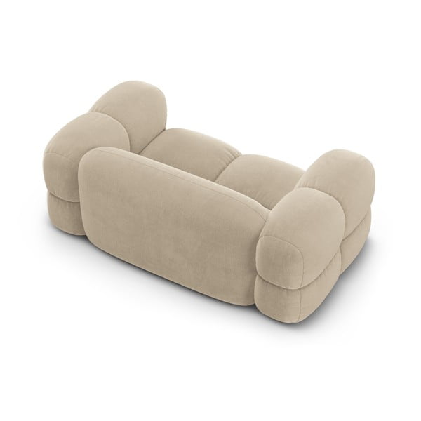 Smėlio spalvos iš velveto sofa 180 cm Loretto – Cosmopolitan Design-image-4