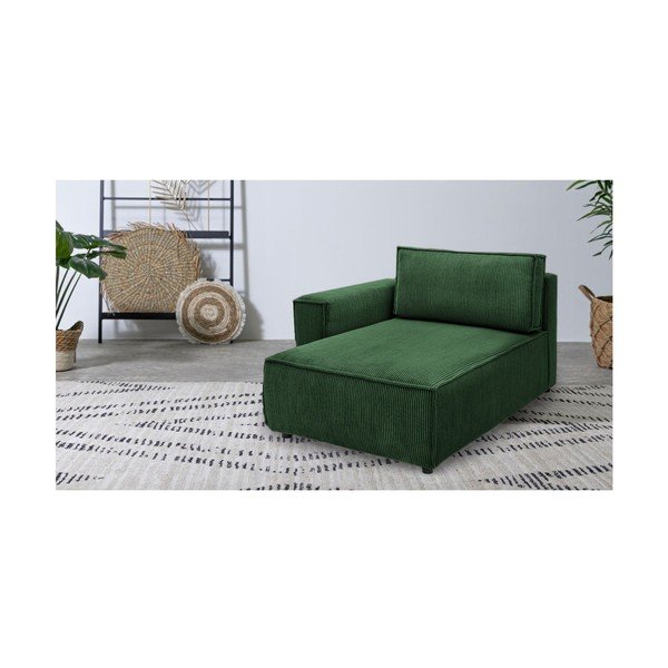 Modulinė sofa žalios spalvos iš kordinio velveto (su kairiuoju kampu) Nihad modular – Bobochic Paris-image-1