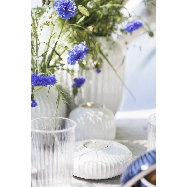 Balta porcelianinė žvakidė Kähler Design Hammershoi, ⌀ 9 cm-image-3