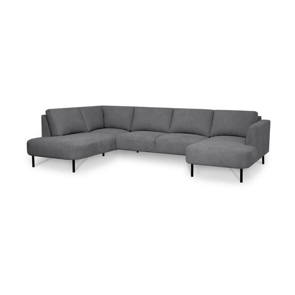 Kampinė sofa tamsiai pilkos spalvos (su kairiuoju kampu/„U“ formos) Hero – Scandic-image-2
