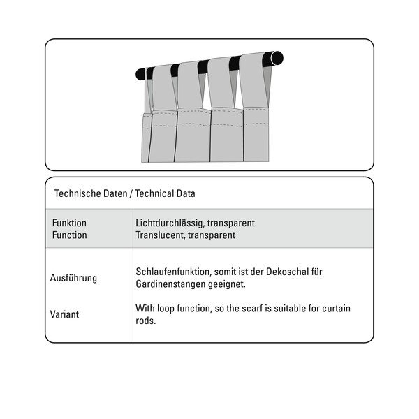 Baltos spalvos iš šydo permatoma užuolaida 140x245 cm – Sehlbach-image-2
