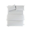 Baltos spalvos iš lino viengulė patalynė 135x200 cm Blanco – Native Natural