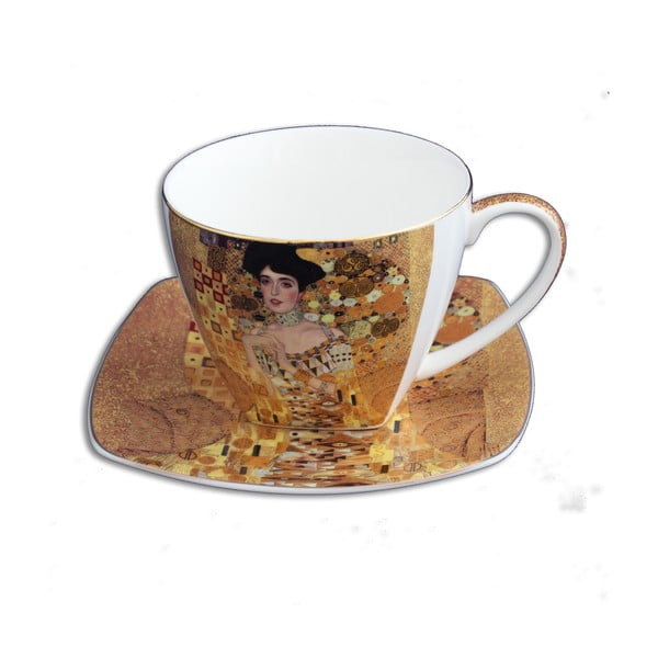 Gustavas Klimtas - puodelis su lėkštele Adele