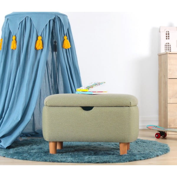 Šviesiai žalios spalvos vaikiškas suoliukas Moouv – Hanah Home-image-3