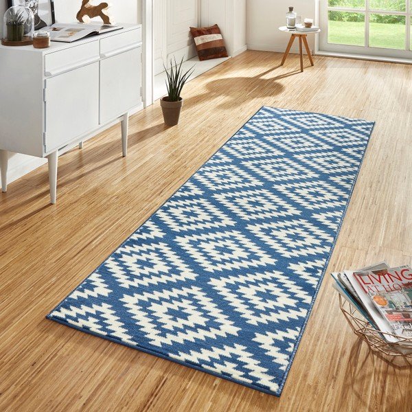 Pailgos formos kilimas mėlynos spalvos 80x300 cm Nordic – Hanse Home-image-1