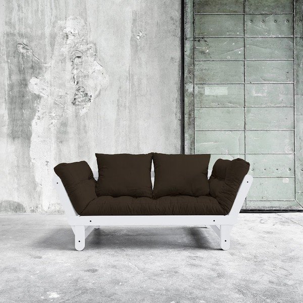 Sofa lova "Karup Beat White/Choco Brown-image-2