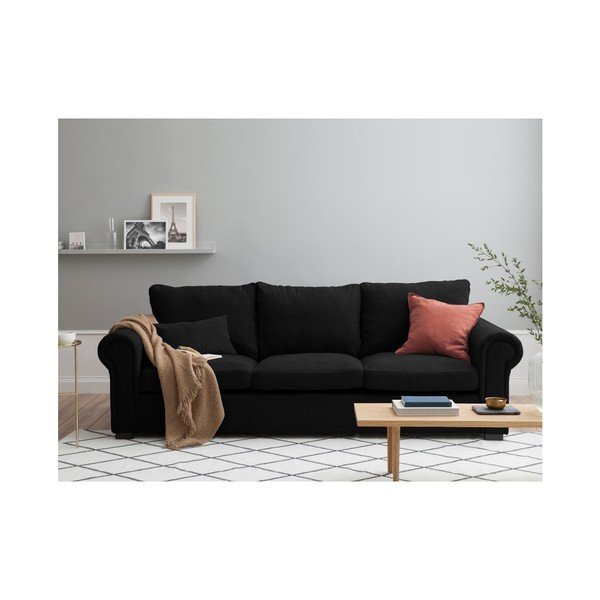 Juoda sofa "Windsor & Co Sofas Hermes", 245 cm-image-2