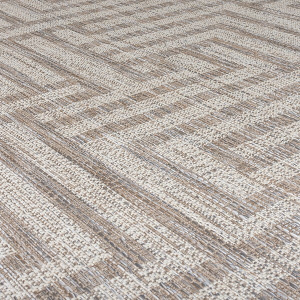 Pilkai smėlio spalvos lauko kilimas 290x200 cm Salerno - Flair Rugs-image-2