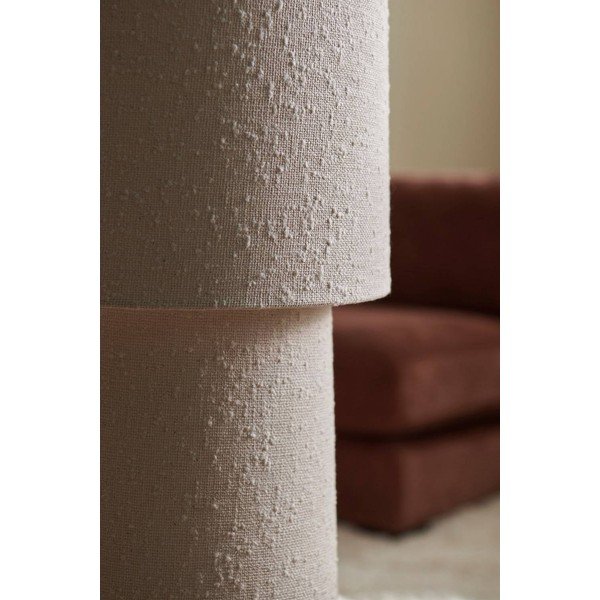 Kreminės spalvos iš boucle pastatomas šviestuvas (aukštis 119 cm) Philo – Ellos Home-image-2
