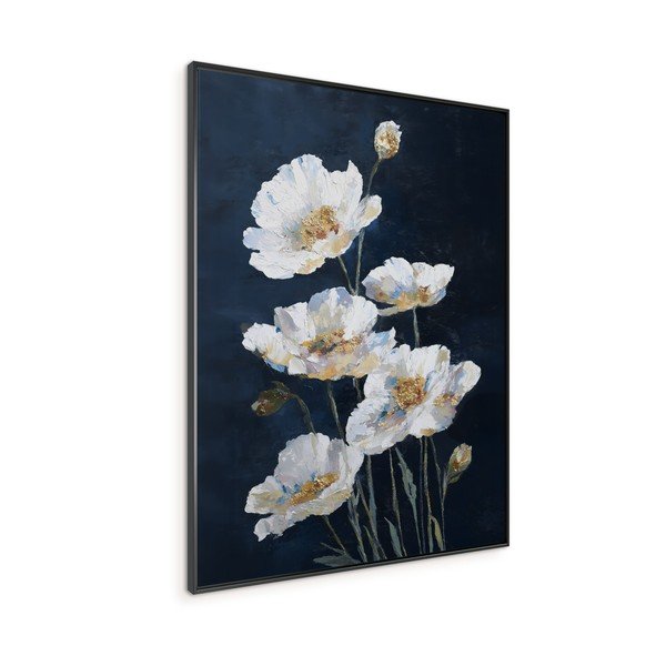 Spausdintas paveikslas su rėmeliu 60x80 cm White Poppies – Styler-image-3