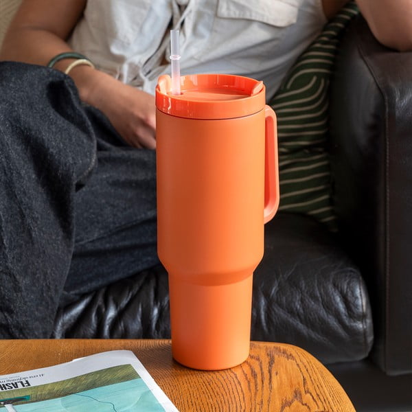 Termosas oranžinės spalvos 1,2 l – Rex London-image-1