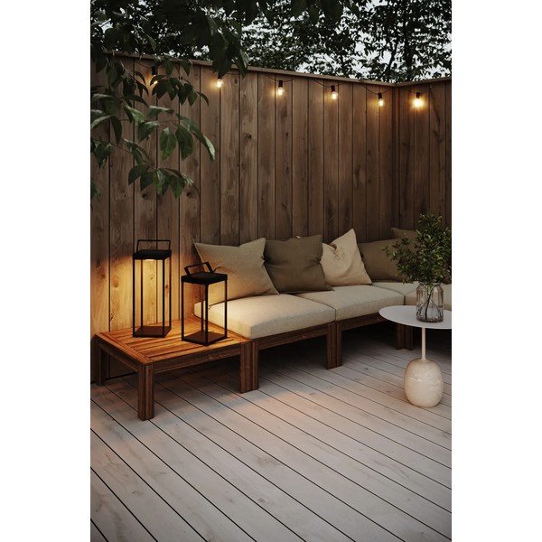 Juodos spalvos lauko LED žibintas saulės baterijos/USB (aukštis 53 cm) Pure – Markslöjd-image-2