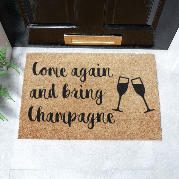 Iš kokoso pluošto grindų kilimėlis 40x60 cm Bring Champagne – Artsy Doormats-image-2