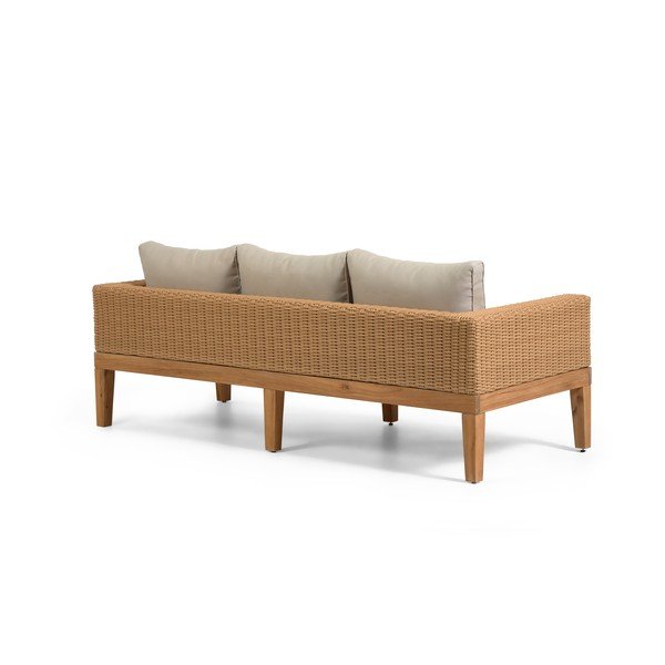 Sodo sofa su smėlio spalvos pagalvėlėmis Kave Home Acae-image-3