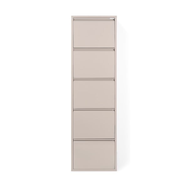 Taupe spalvos iš metalo atlenkiama spintelė batams 50x169x15 cm Billy – Spinder Design-image-3