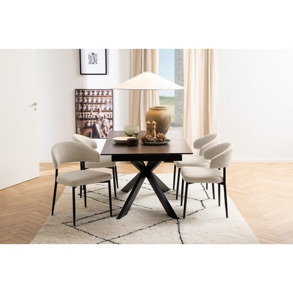 Iš keramikos prailginamas valgomojo stalas 90x210 cm Irwine – Actona-image-1
