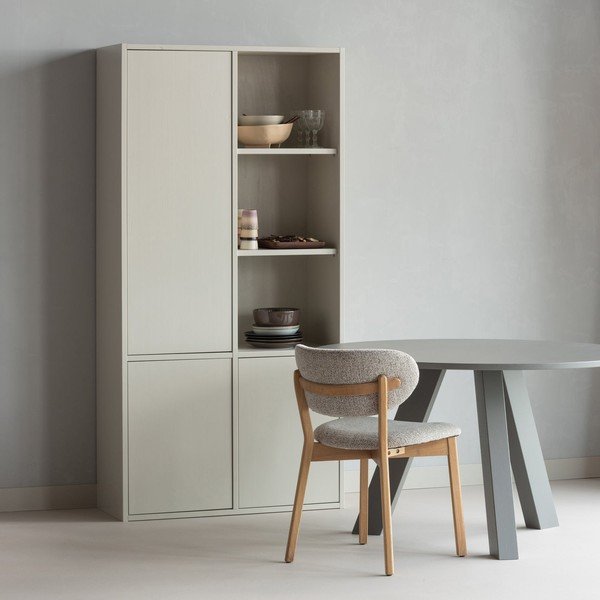 Iš ąžuolo masyvo apvalios formos valgomojo stalas ø 129 cm Rhonda – WOOOD-image-1