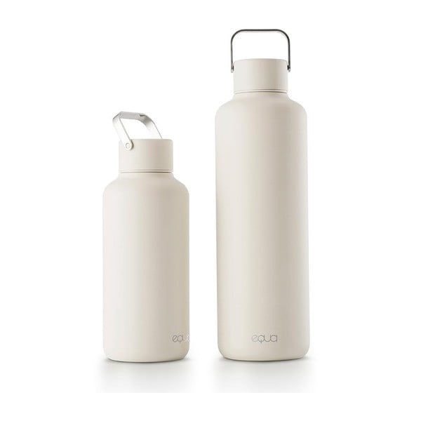 Baltas nerūdijančio plieno butelis Equa Timeless, 1 l-image-3