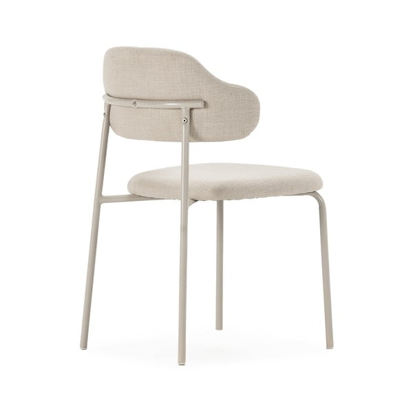 Kreminės spalvos valgomojo kėdės 4 vnt. Adriel – Marckeric-image-4