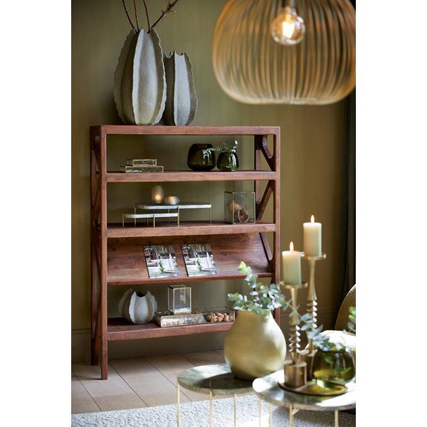 Dekoratyvinė iš stiklo daiktadėžė auksinės spalvos Mirina – Light & Living-image-1