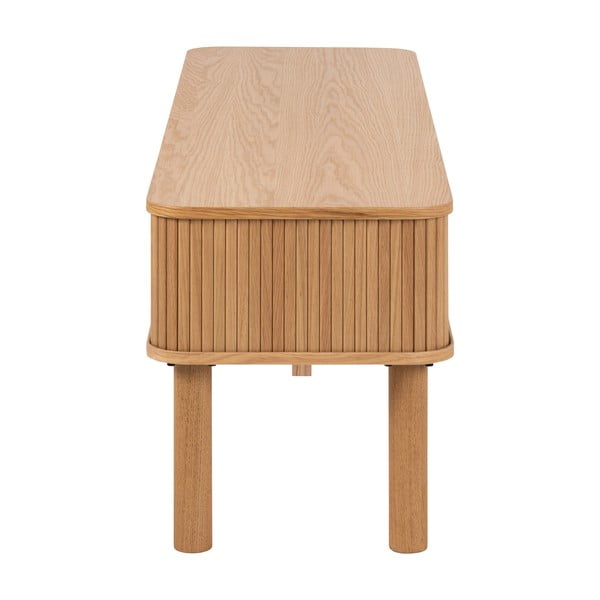 TV spintelė natūralios spalvos iš ąžuolo 140x45 cm Langley – Actona-image-4