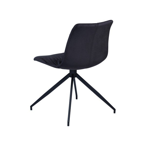 Juoda DAN-FORM Dazz Velvet valgomojo kėdė-image-1