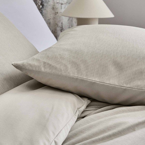 Smėlio spalvos iš mikropluošto dvigulė/itin ilga patalynė 240x220 cm Azura – douceur d'intérieur-image-1