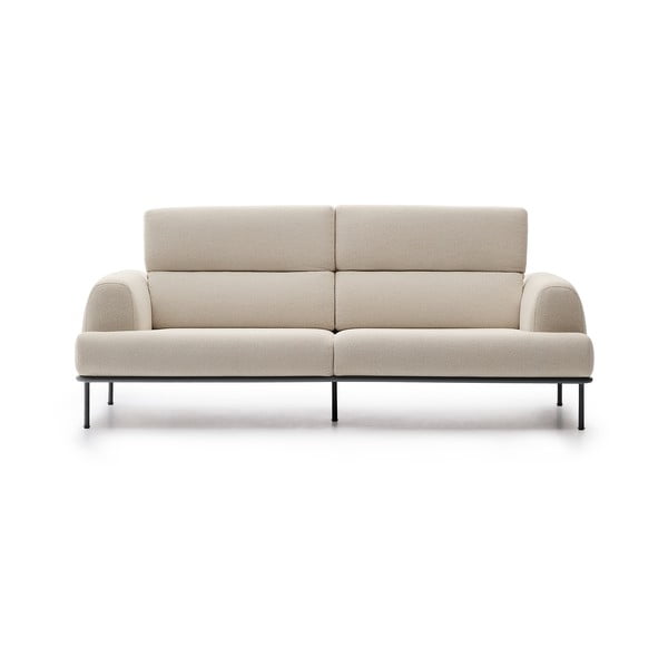 Smėlio spalvos iš šenilinio audinio sofa 234 cm Aurum – Kave Home
