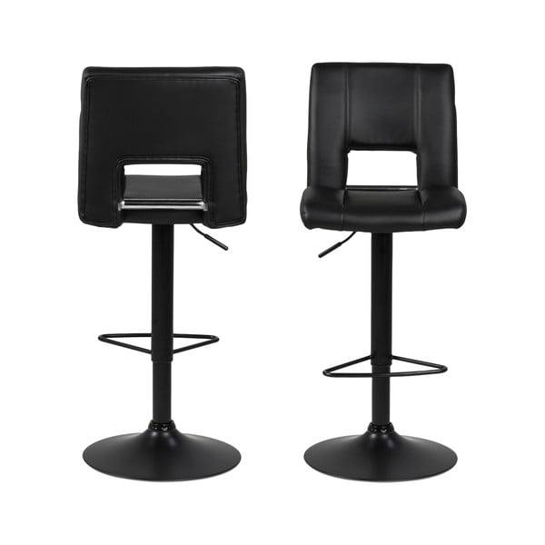 Juoda baro kėdė su reguliuojamu aukščiu Actona Sylvia-image-3