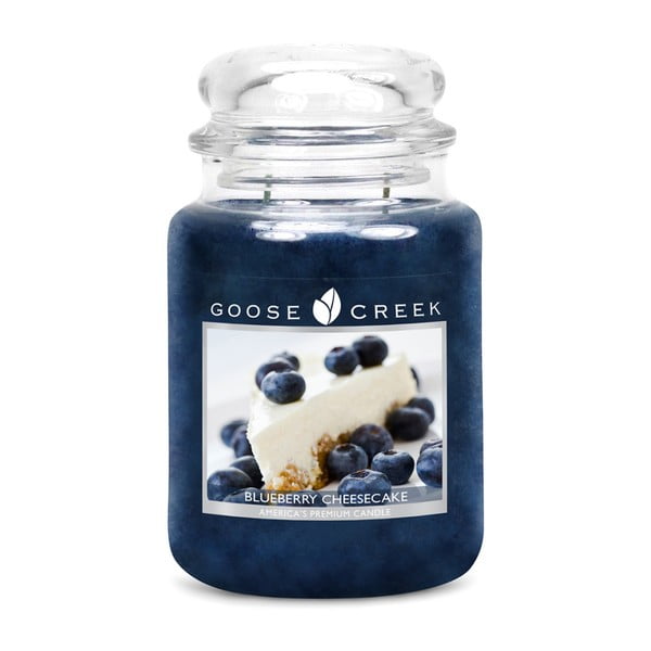 "Goose Creek" mėlynių pyrago kvapo žvakė stikliniame inde, 150 valandų degimo trukmė