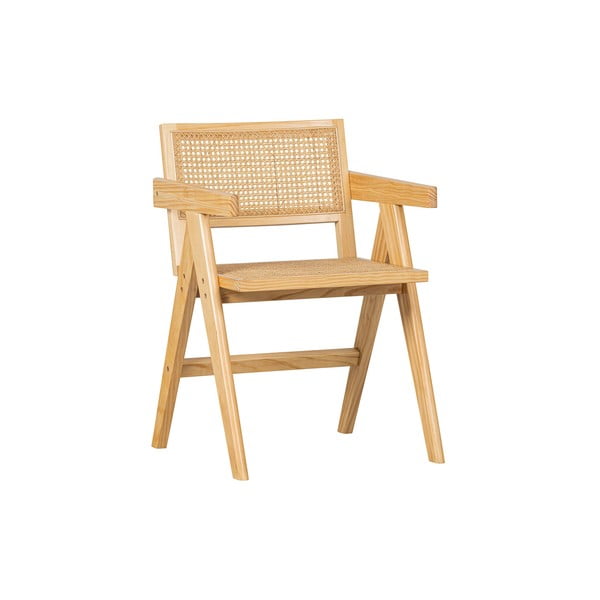 Iš pušies masyvo valgomojo kėdė natūralios spalvos Gunn – WOOOD